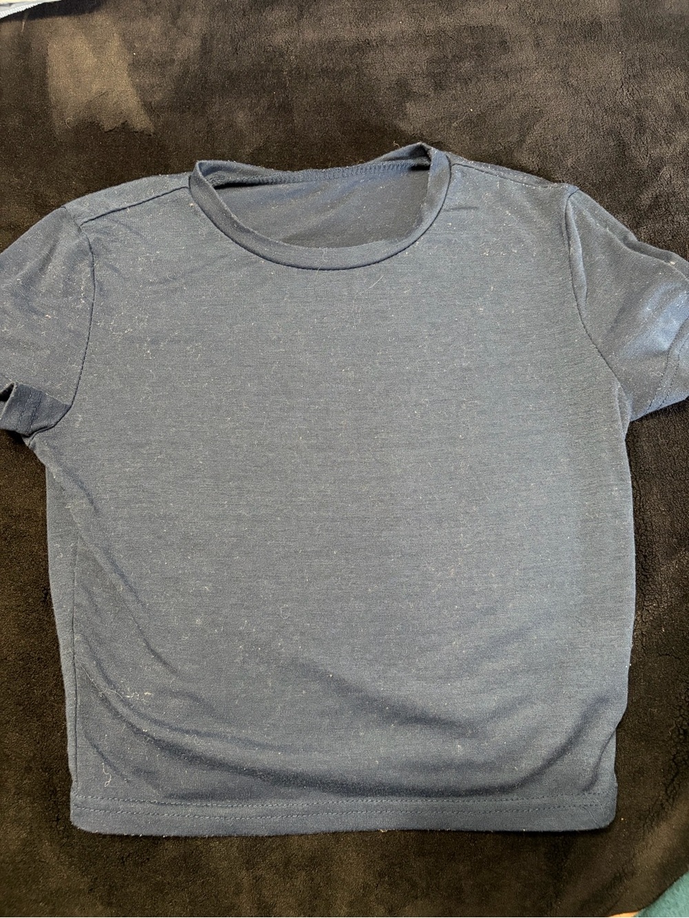 Classic Crewneck Women’s Top in Heather Blue